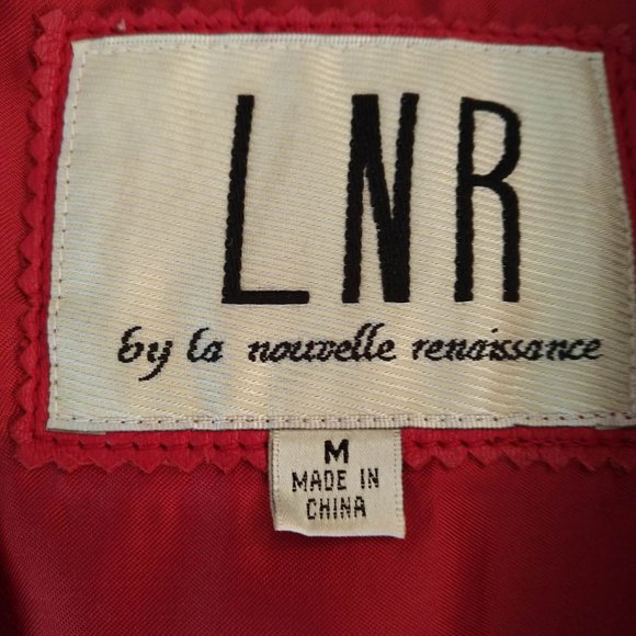 LNR Jackets & Blazers - Red Leather Jacket / Blazer -(size M)-LNR - La Nouvelle Renaissance LNR Vintage